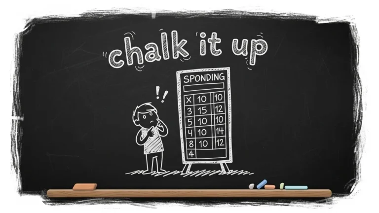 chalk it up meaning