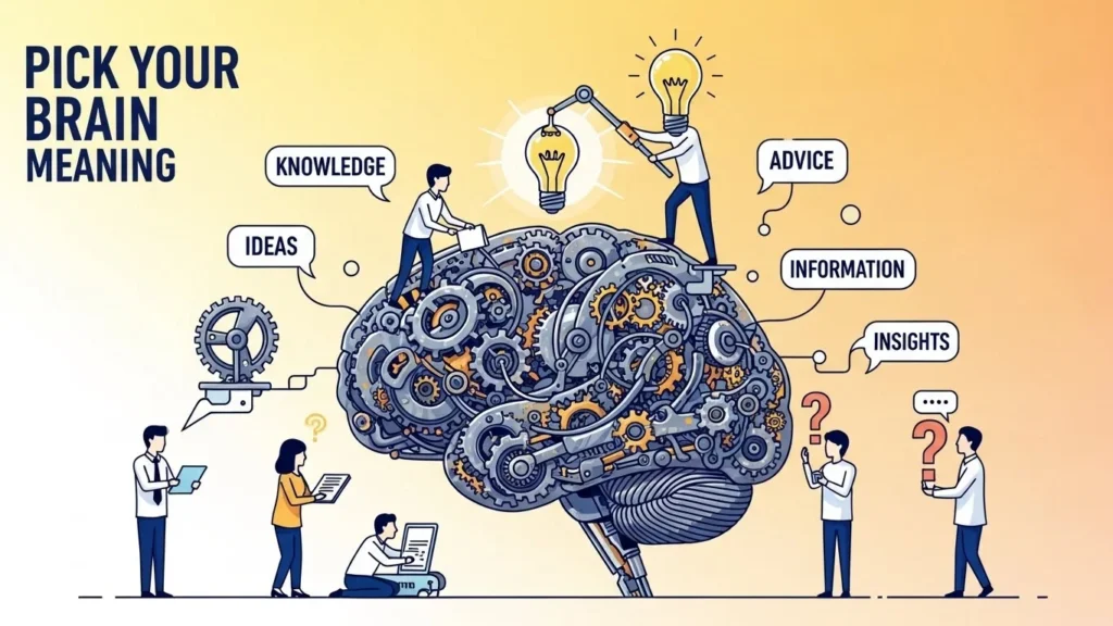 pick your brain meaning