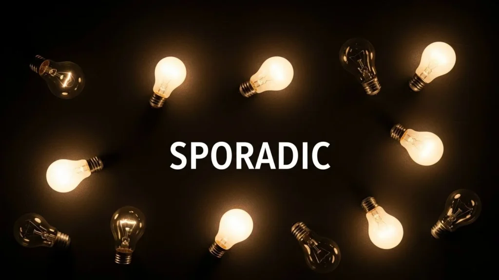 sporadic meaning