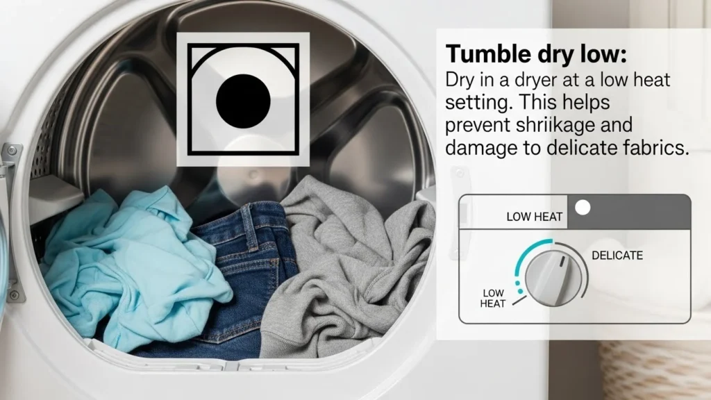 tumble dry low meaning