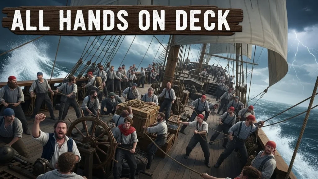 all hands on deck meaning