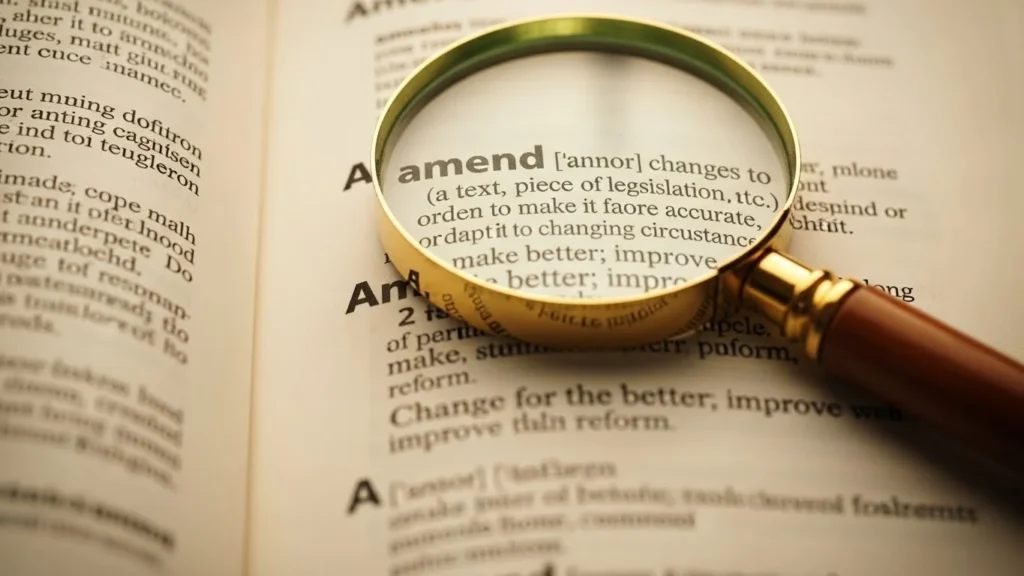 amend meaning