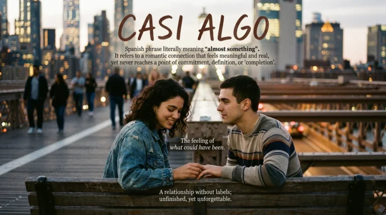 casi algo meaning