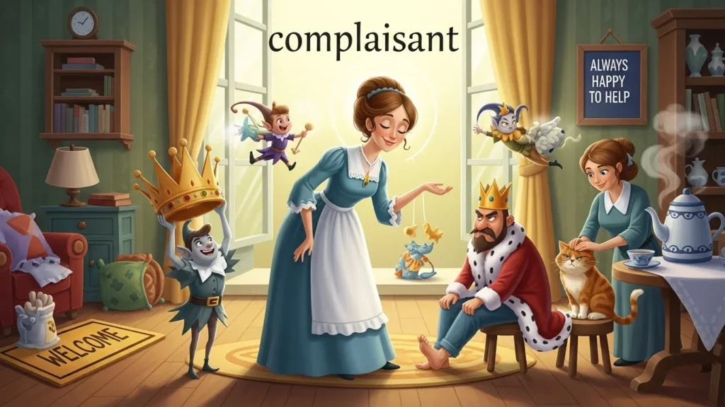 complaisant meaning