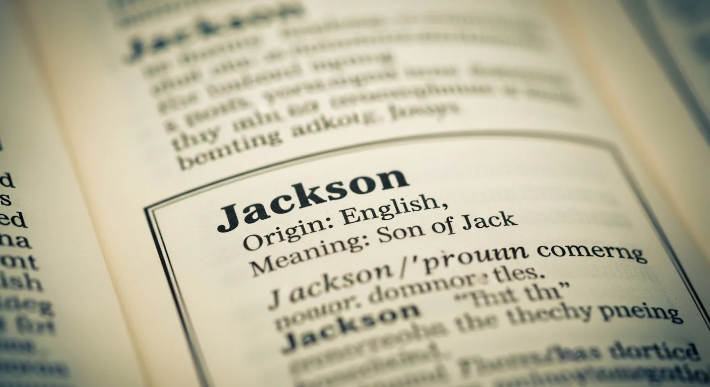 Jackson as a Surname