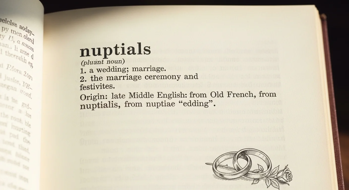 Nuptials Meaning Slang