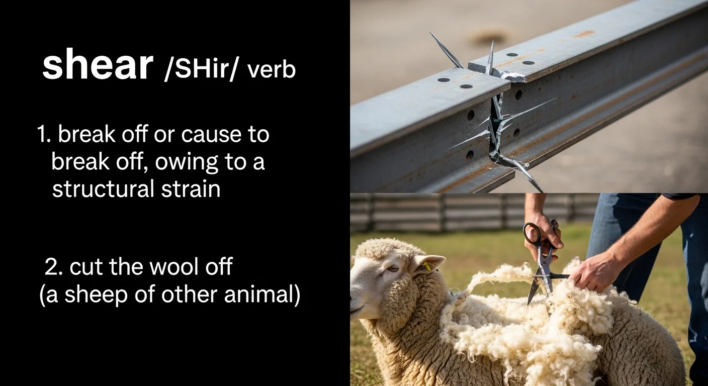 Shear Meaning in Physics