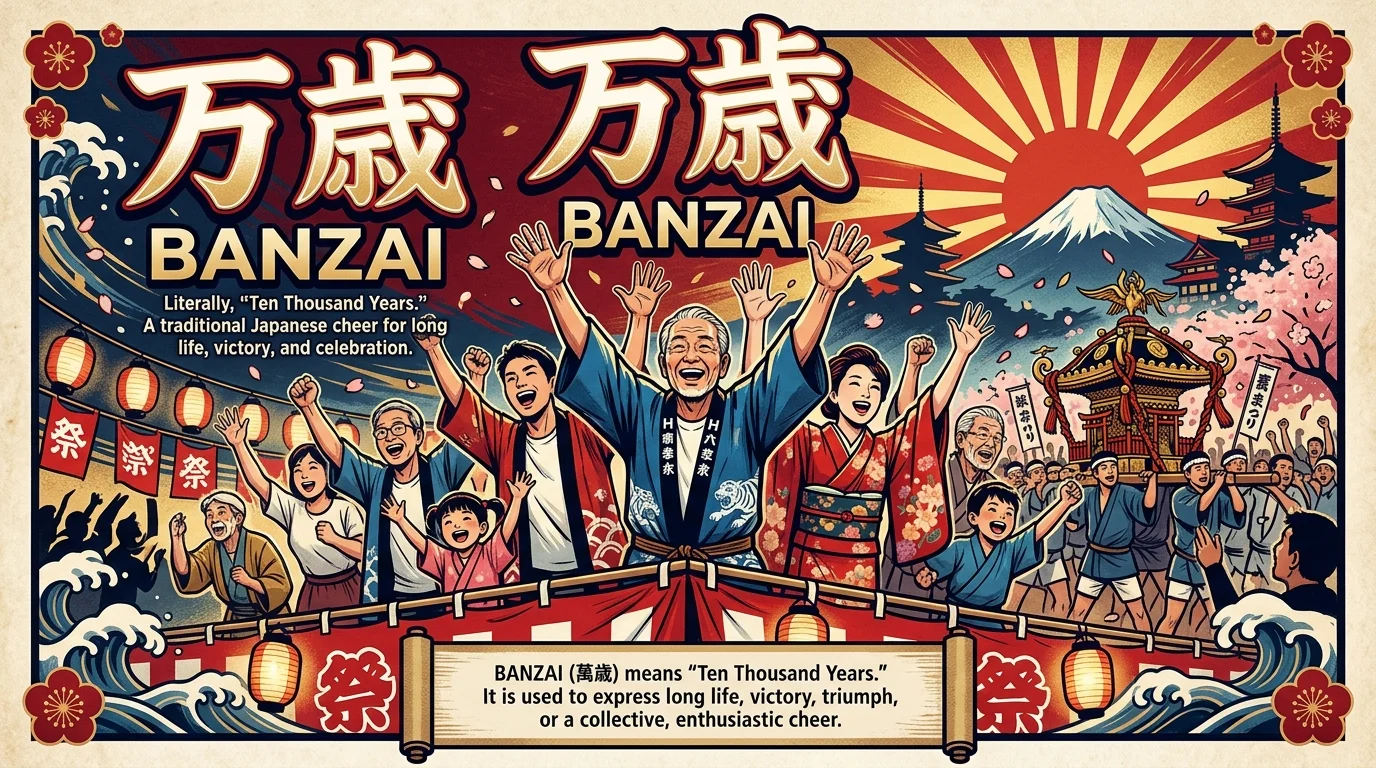 Banzai meaning in English