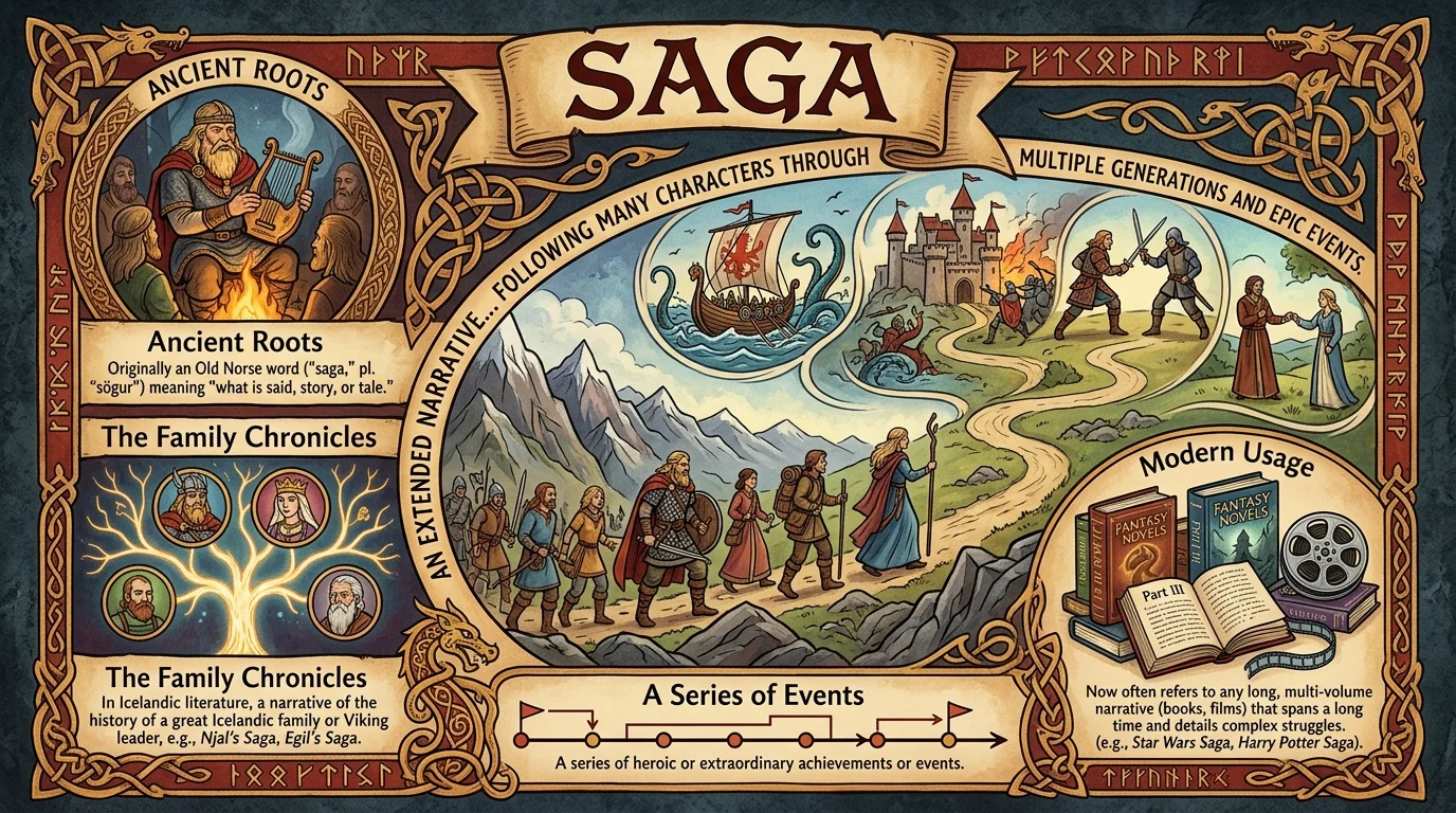 Examples of Saga in Conversation