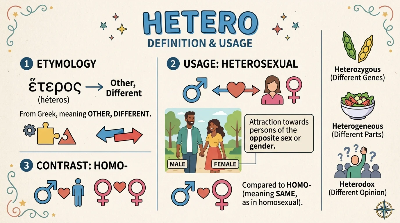 Hetero meaning in biology
