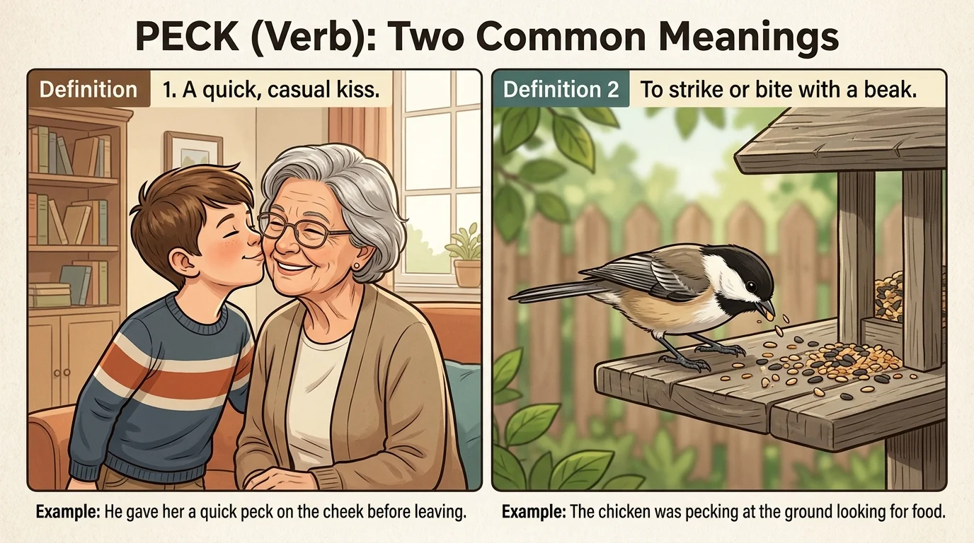 Peck Meaning Slang