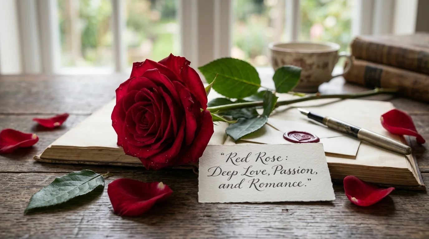 Red rose meaning slang