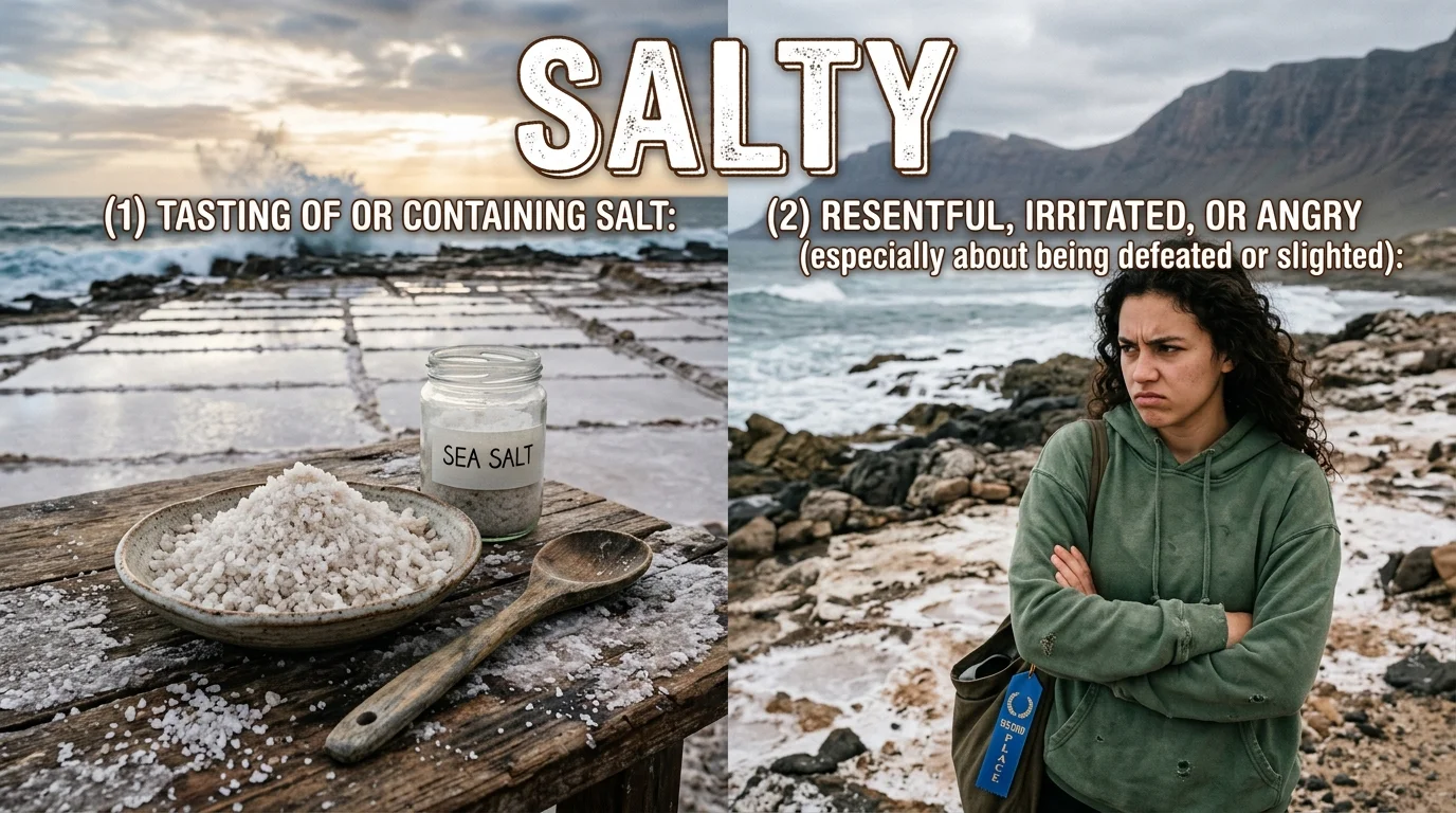Salty meaning slang