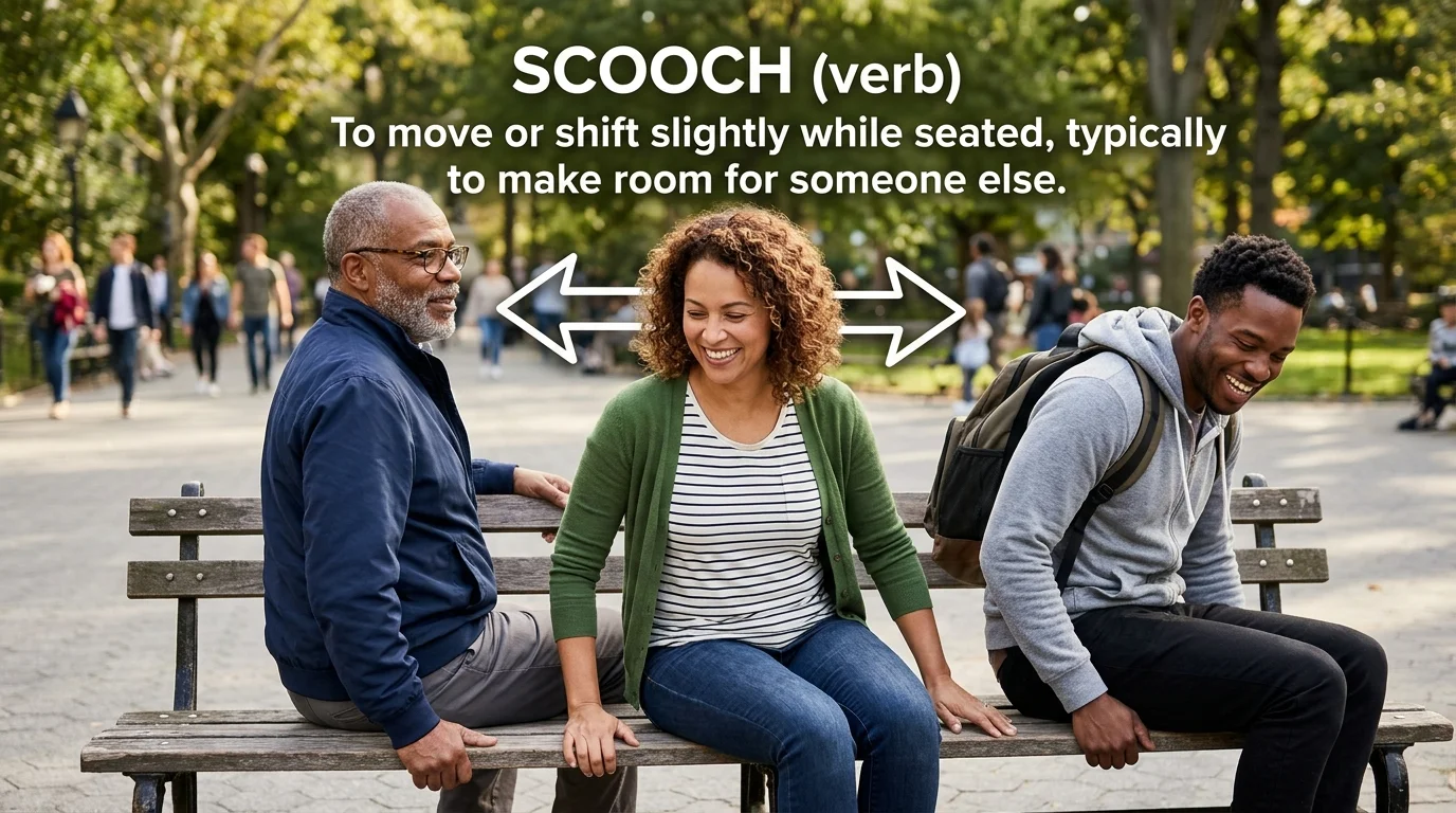 Scooch Over Meaning