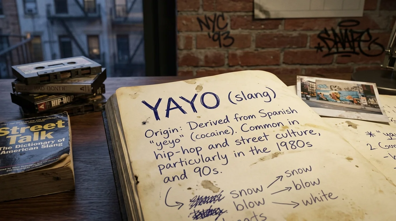 Yayo meaning in English
