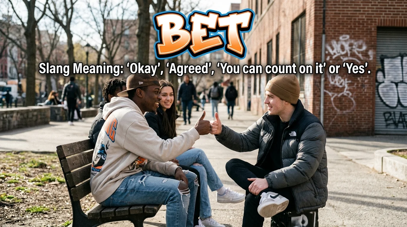 You bet meaning slang